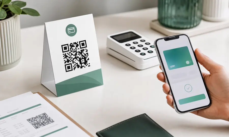 Scanlo Stripe payment QR code that sends customers to your Stripe payment link