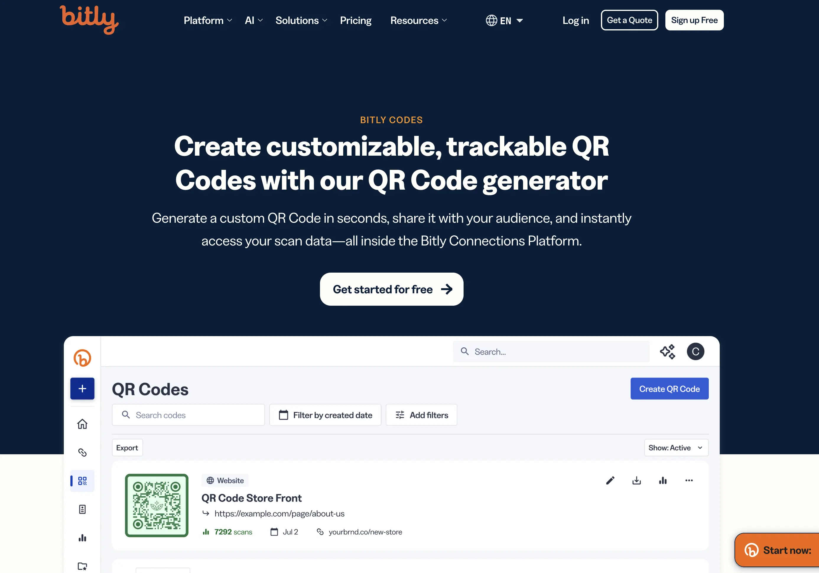 bitly qr code generator