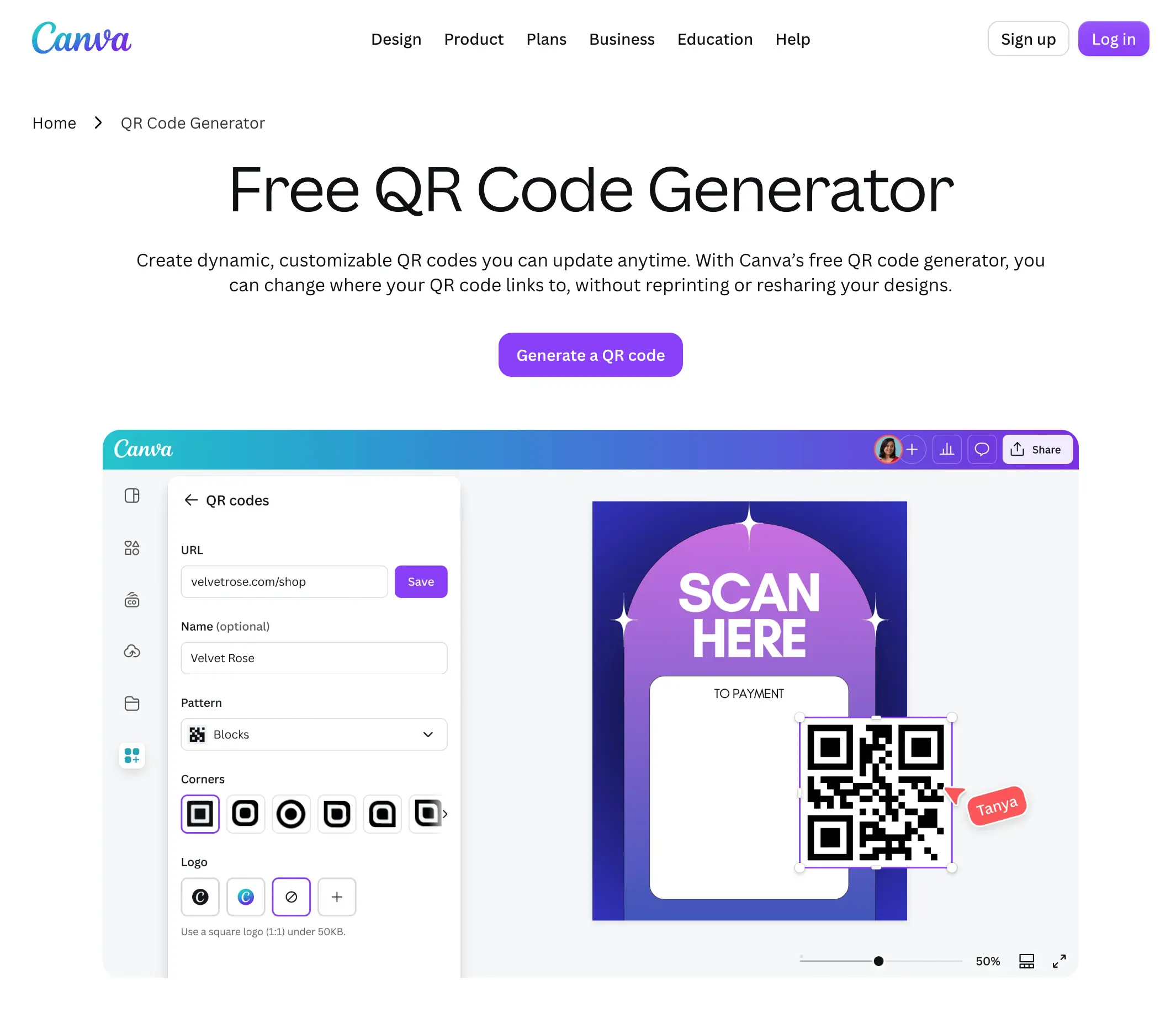 Canva Main Website