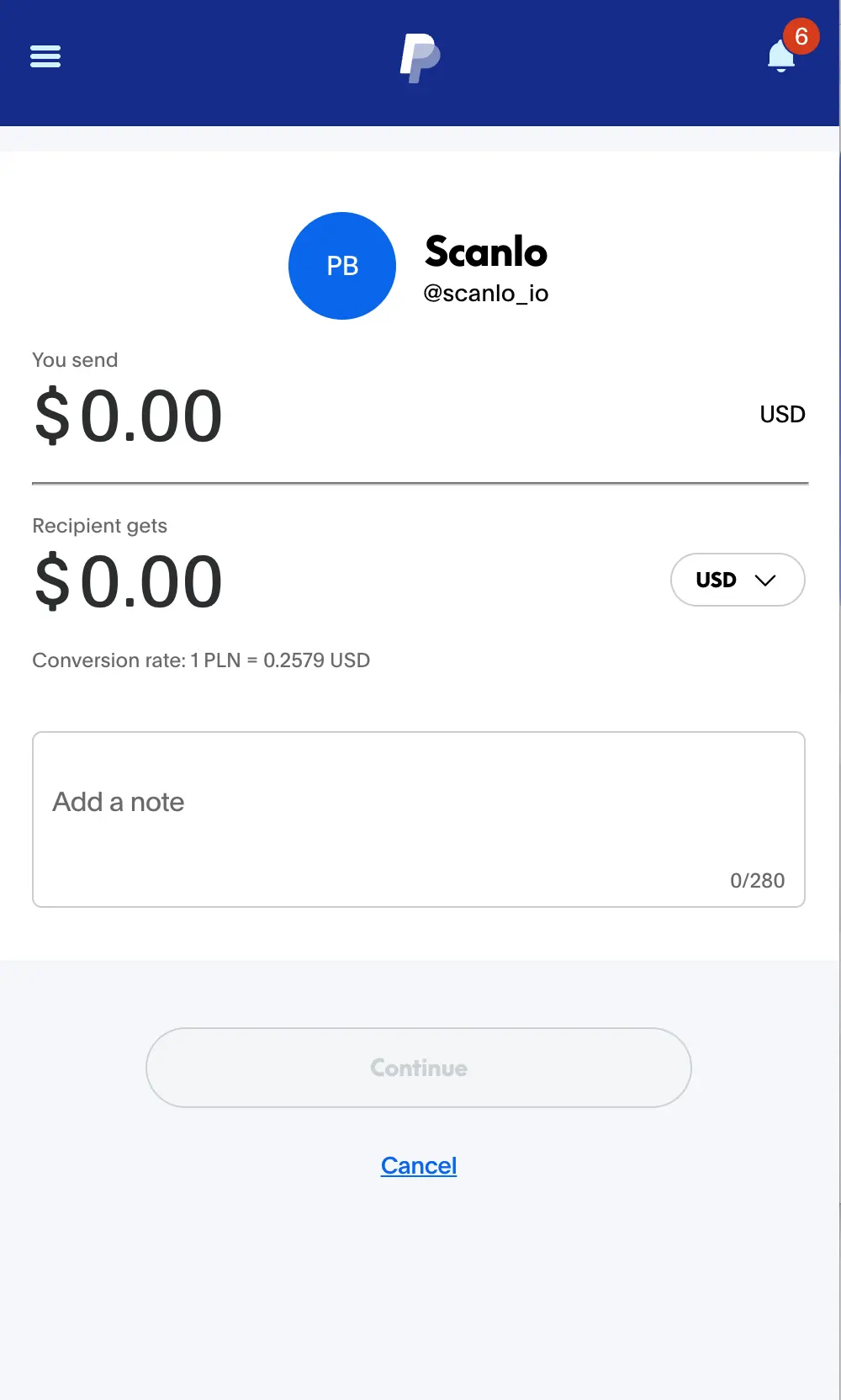 paypal payment flow through qr code
